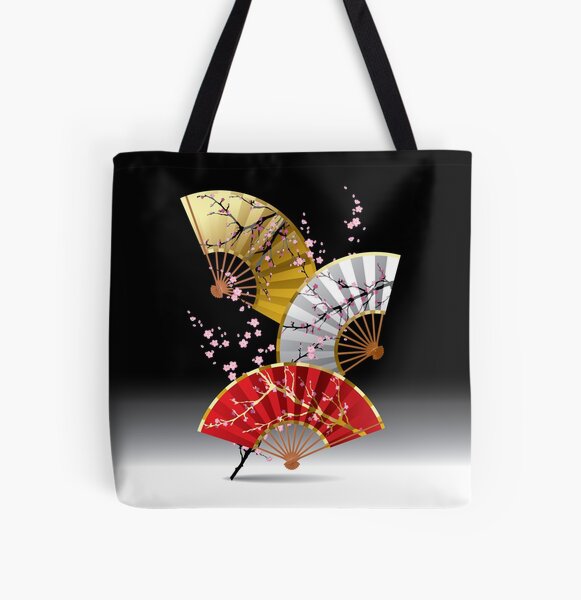 Japanese cherry blossom painting Tote Bag by ebisu358