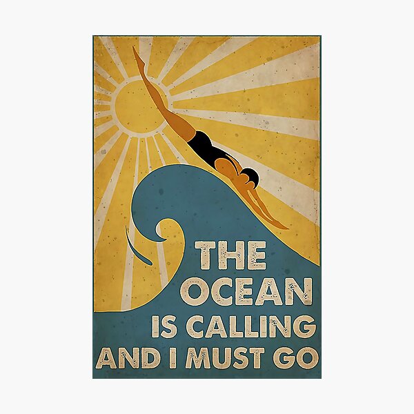 Item preview, Swimming The Ocean Is Calling I Must Go designed and sold by aFloriya1987.