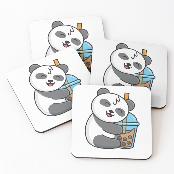 Item preview, cute panda with milk designed and sold by Reo12.