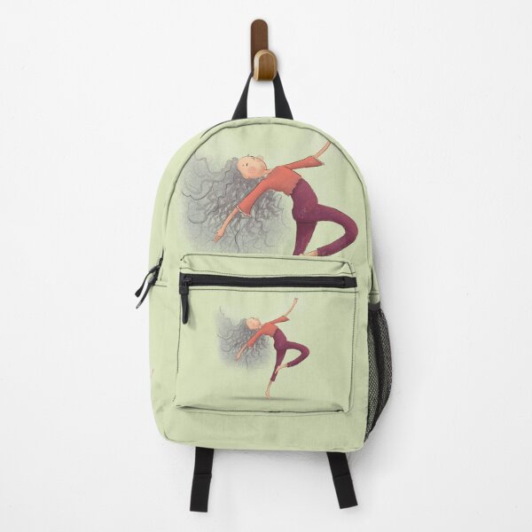 Item preview, Whimsical Yoga Dancing Woman Illustration designed and sold by haximica.