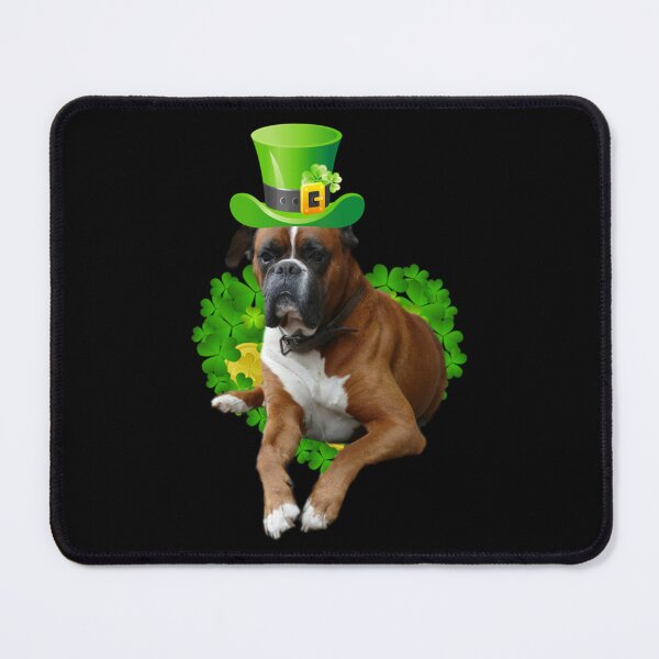 Item preview, Boxer Dog St Patrick's Day, Lucky Boxer Dog Shamrock designed and sold by Sven Seiler.