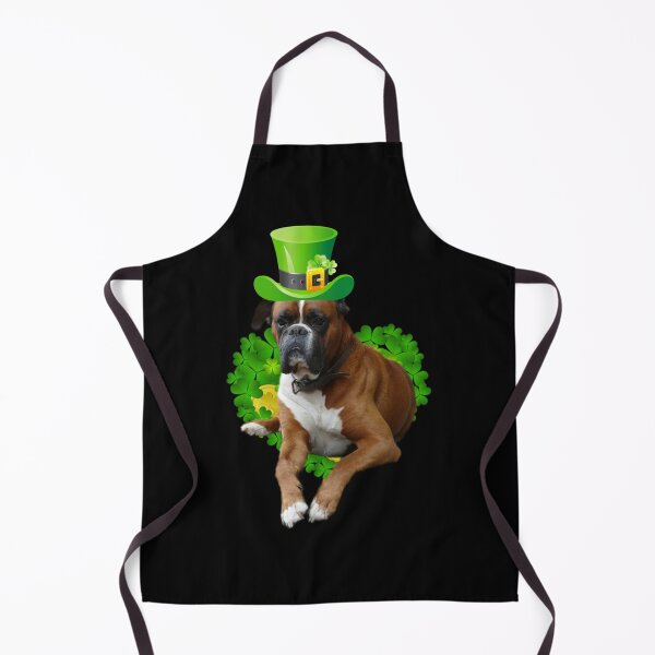 Item preview, Boxer Dog St Patrick's Day, Lucky Boxer Dog Shamrock designed and sold by Sven Seiler.