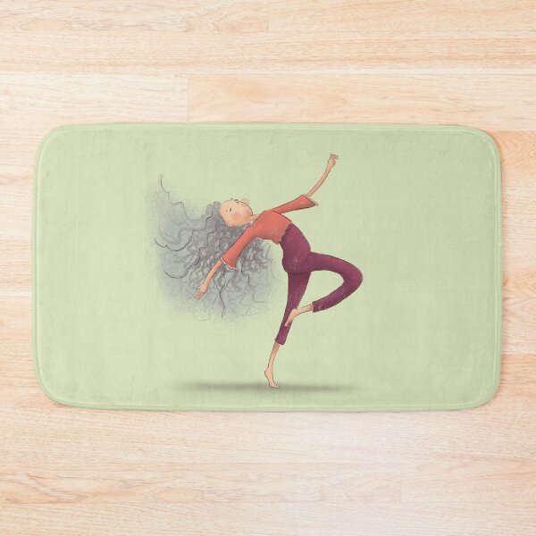 Item preview, Whimsical Yoga Dancing Woman Illustration designed and sold by haximica.