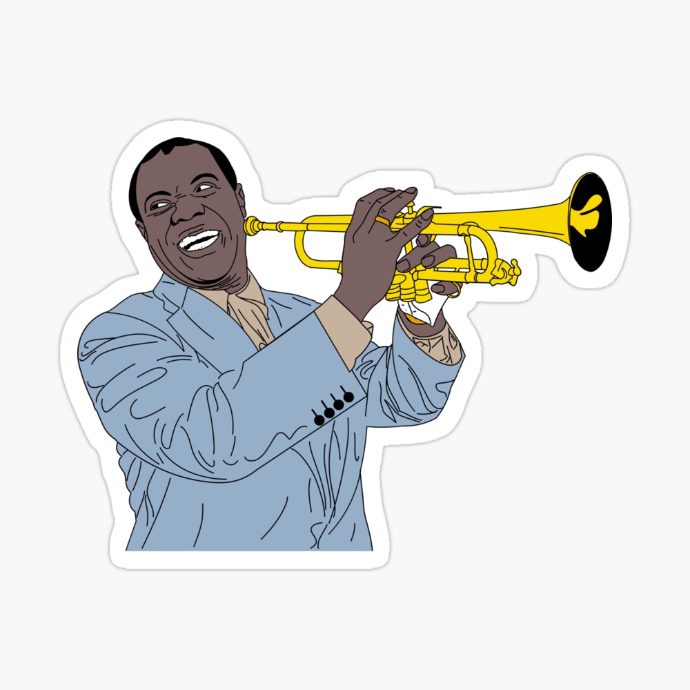 Louis Armstrong T-Shirt For Jazz Lovers What A Wonderful World Vintage Louis  Armstrong T Shirt Inspired By Jazz Music - AliExpress