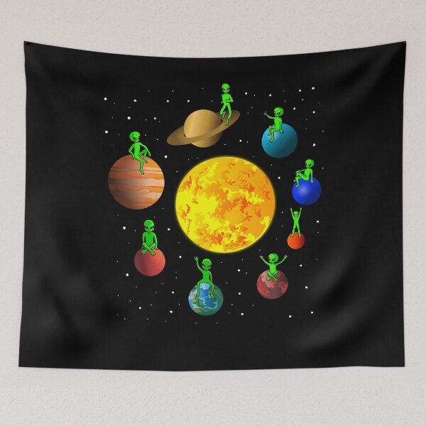 Item preview, Planets of Solar System with aliens designed and sold by Ibu83.