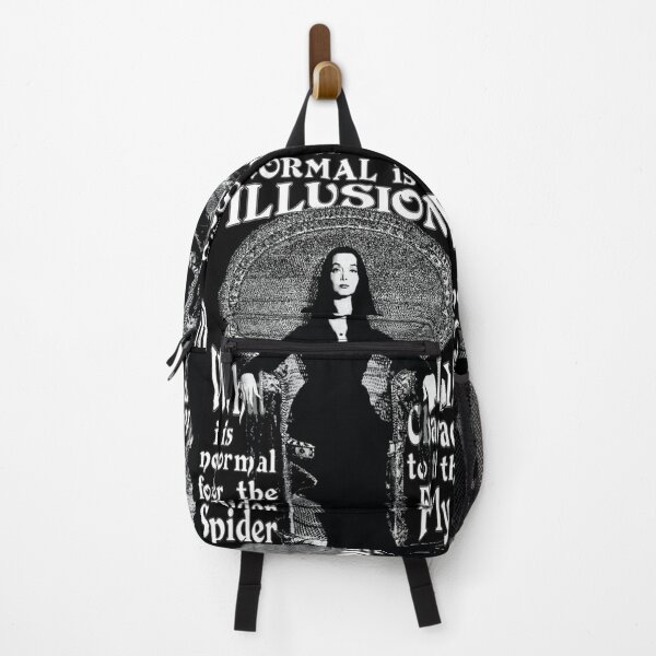 Item preview, Morticia Addams-Normal Is An Illusion... Poster designed and sold by robinsonlyn.