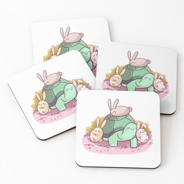 Item preview, Cute bunnies and turtle designed and sold by Mayarart.