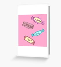 Candy Pieces Greeting Card