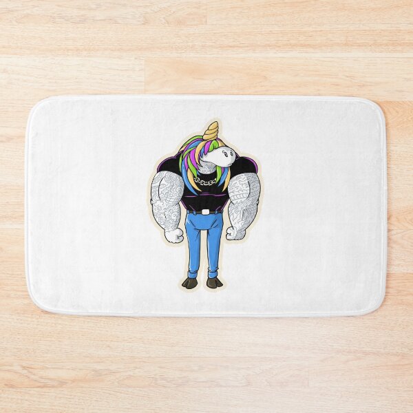 Item preview, muscular and tattooed unicorn designed and sold by TomiAx.