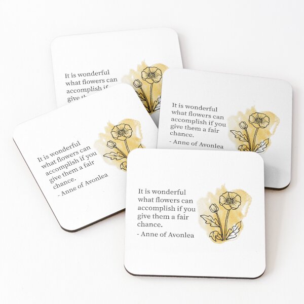 Item preview, What Flowers Can Accomplish Anne Shirley Quote designed and sold by PolkaDotTurtle.