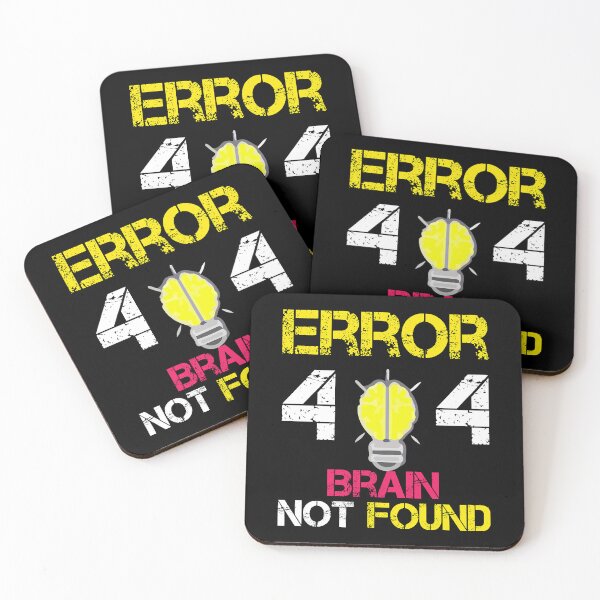 Item preview, Error 404 Brain Not Found, funny shirt designed and sold by DestinyKihn.