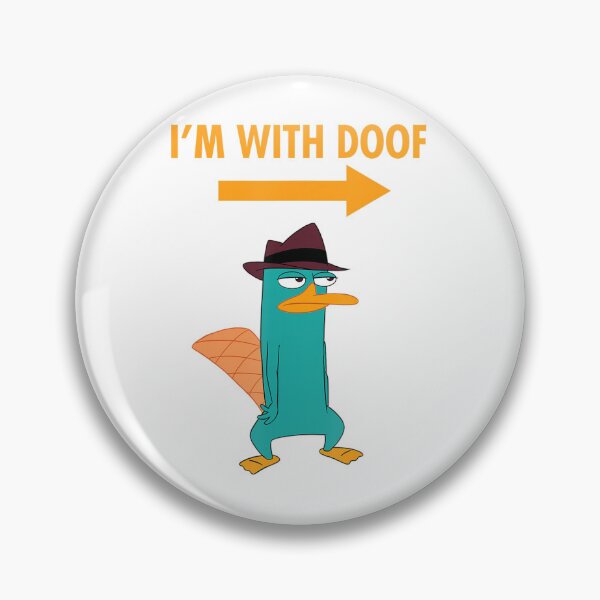Item preview, The Universe I_m With Doof Funny Cartoon designed and sold by poolbar.