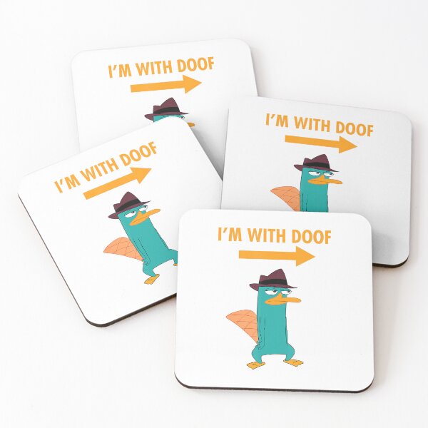 Item preview, The Universe I_m With Doof Funny Cartoon designed and sold by poolbar.
