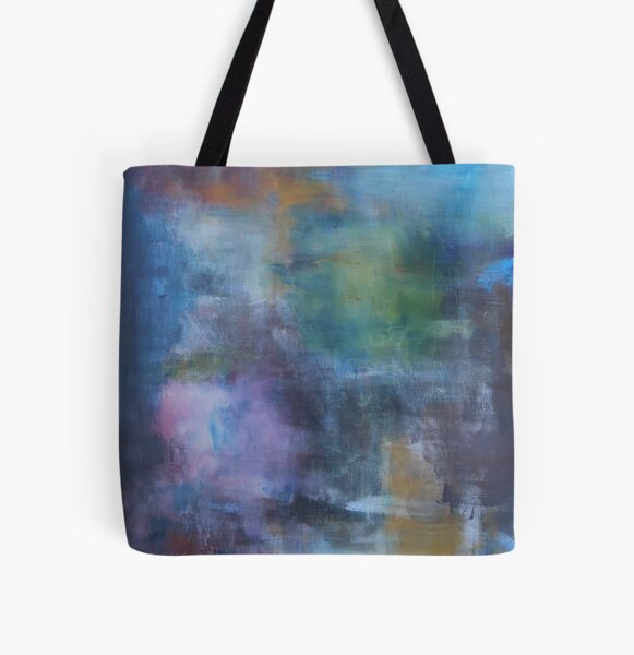 Abstract in Blue All Over Print Tote Bag