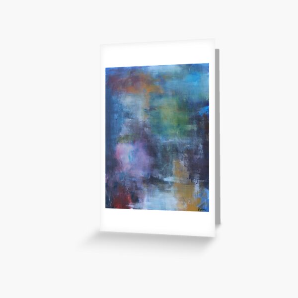 Abstract in Blue Greeting Card