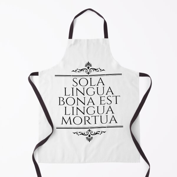Item preview, The Only Good Language Is A Dead Language - Sola Lingua Bona Est Lingua Mortua - Latin Sayings - Stacked Black designed and sold by ElementJourney.