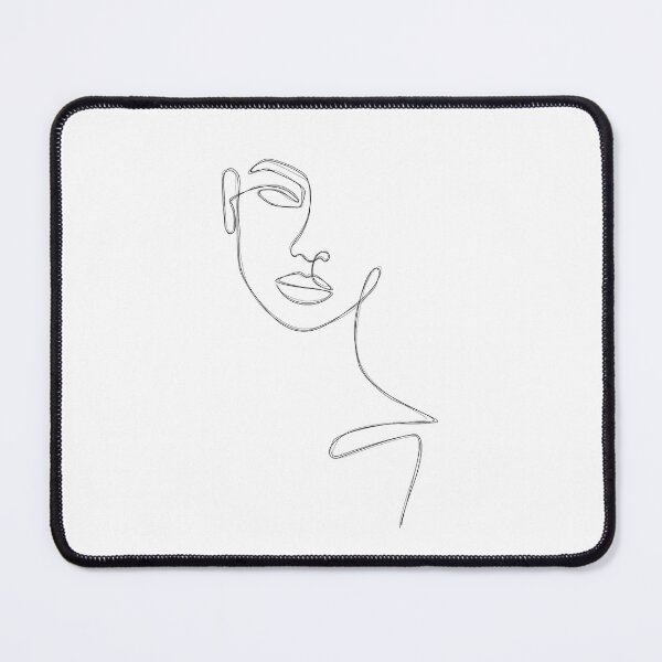Item preview, Beauty Portrait Line Sketched Minimalist Woman Female Minimal Girl Face designed and sold by poolbar.