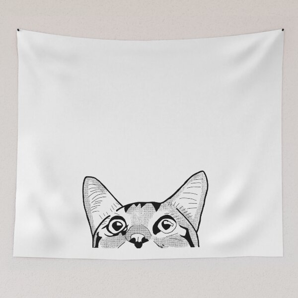 Item preview, cat look up designed and sold by artsimo.