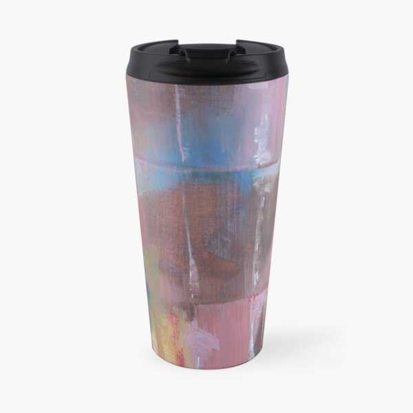 Abstract in Pink Travel Mug