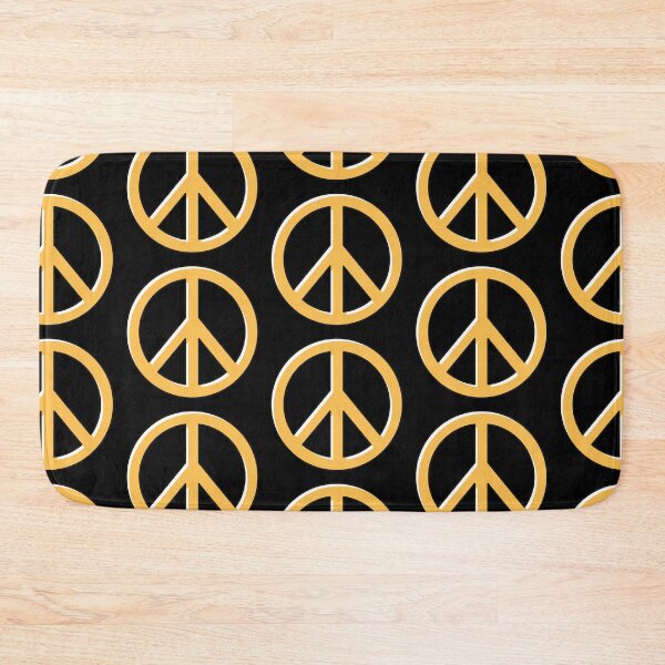Item preview, Peace Not War with CND peace logo - daffodil yellow designed and sold by BTCelebration.
