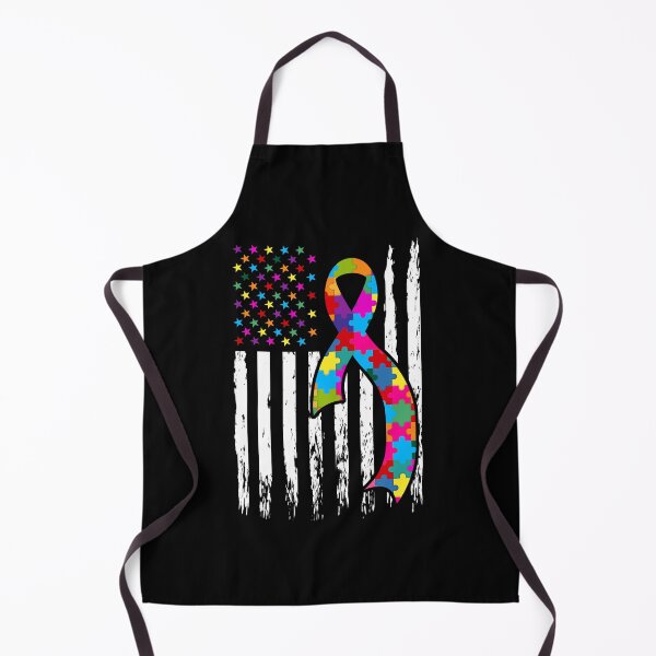 Item preview, Autism Awareness USA Flag designed and sold by Meggie179.