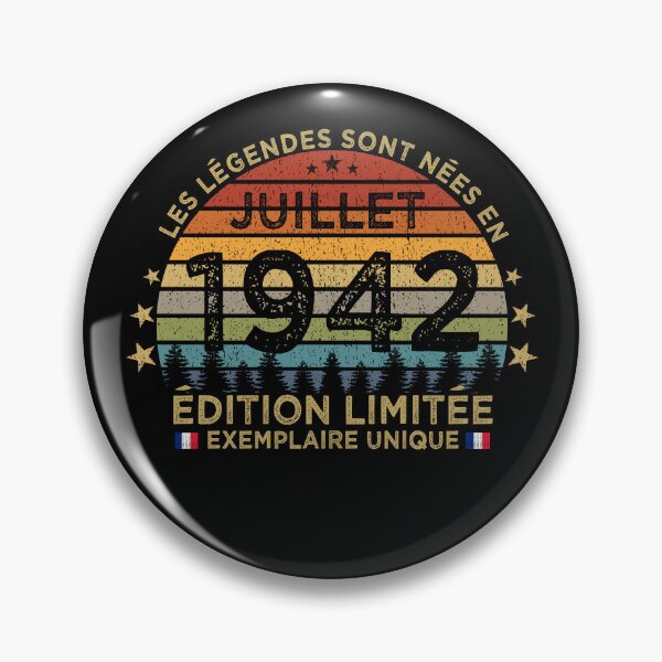 Item preview, Anniversaire 80 Ans Les Legendes Sont Nees en Juillet 1942 designed and sold by cssdru.