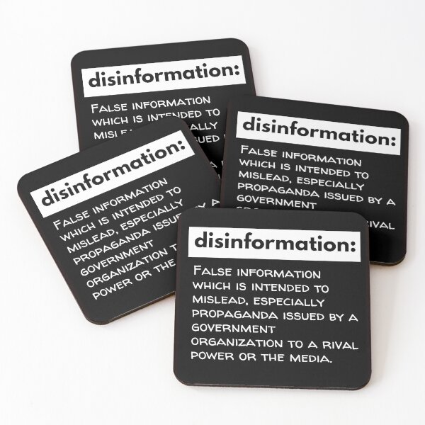 Item preview, Disinformation design.  designed and sold by ShakingTrees.