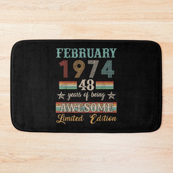 Item preview, 48 Years Old 48th Birthday Decoration Vintage February 1974  designed and sold by vergielx.