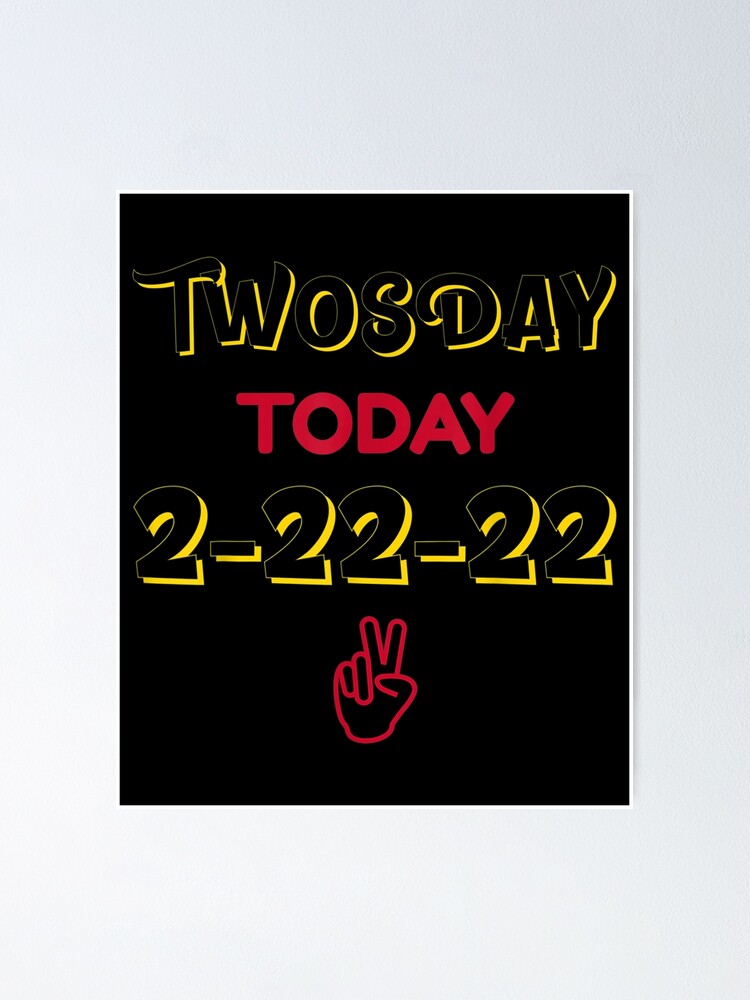 Twosday Today Peace Sign Is A Two Today Special Date Humor