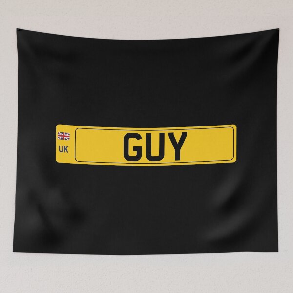 Item preview, Guy name - personal UK registration plate designed and sold by NameTheory.
