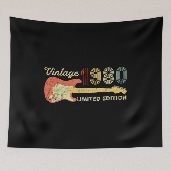 Item preview, Vintage 1980 Birthday Gifts Guitar Lovers 42th Birthday  designed and sold by vergielx.