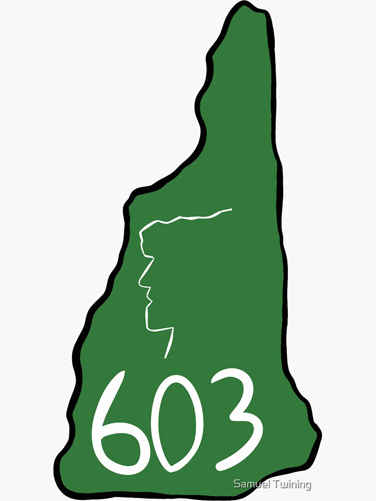 Nh 603 Sticker For Sale By Stwining Redbubble