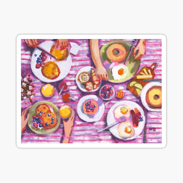 Item preview, Let's Brunch! designed and sold by AMOpainting.