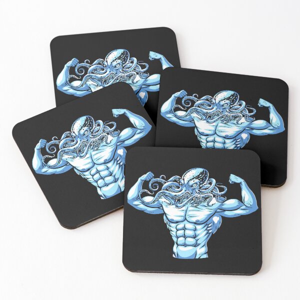 Item preview, Muscular Man With An Octopus As Head designed and sold by Shirtey.
