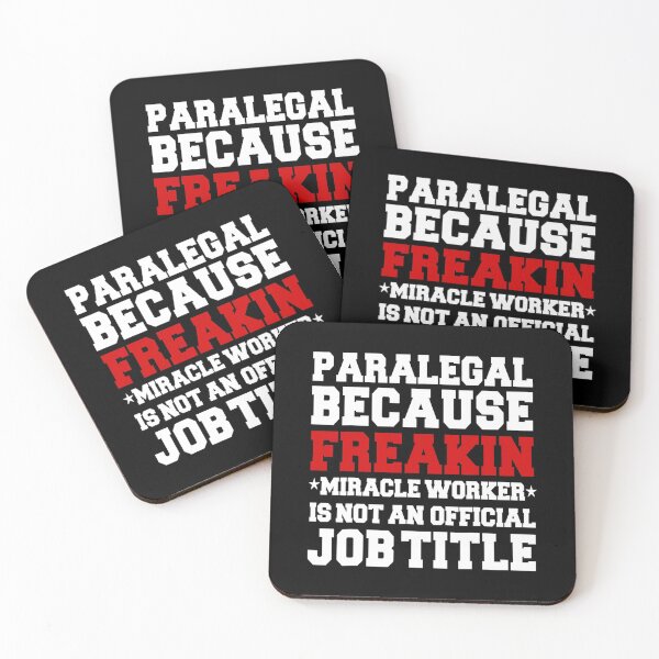 Item preview, paralegal because freakin miracle worker is not an official jib title - For paralegal lovers designed and sold by TeesLina.