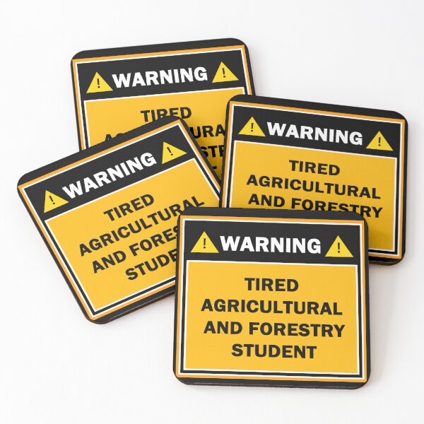 Item preview, Warning tired agricultural and forestry student designed and sold by mejtstupor.