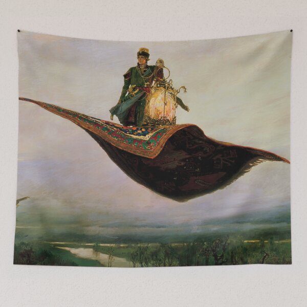 Item preview, The Flying Carpet by Viktor Vasnetsov designed and sold by AestheticsXarts.