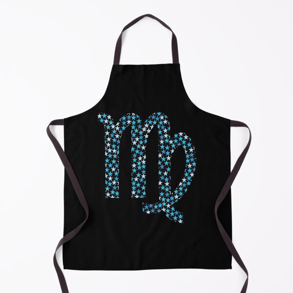 Item preview, Virgo Astrological Sign with Blue Stars in Black designed and sold by geraldineMS.