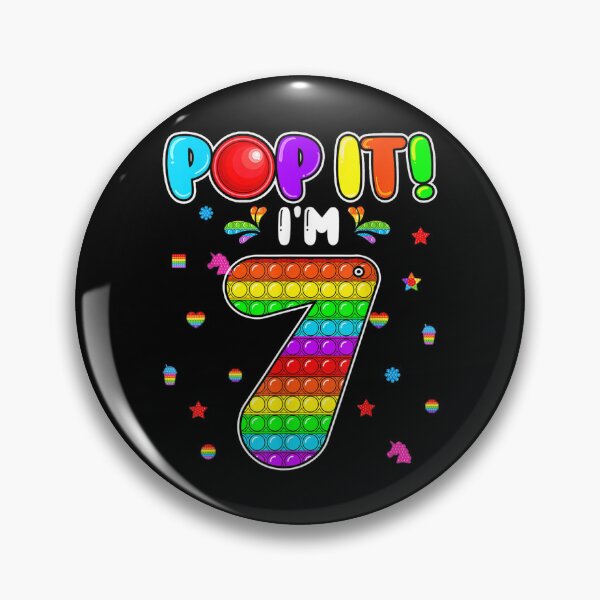 Item preview, Birthday Kids Pop It I Am 7 Years Old 7th Birthday Fidget  designed and sold by vergielx.