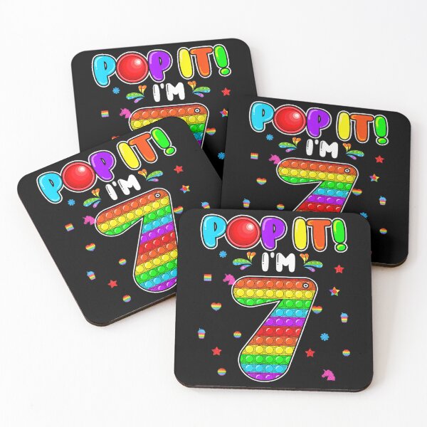 Item preview, Birthday Kids Pop It I Am 7 Years Old 7th Birthday Fidget  designed and sold by vergielx.