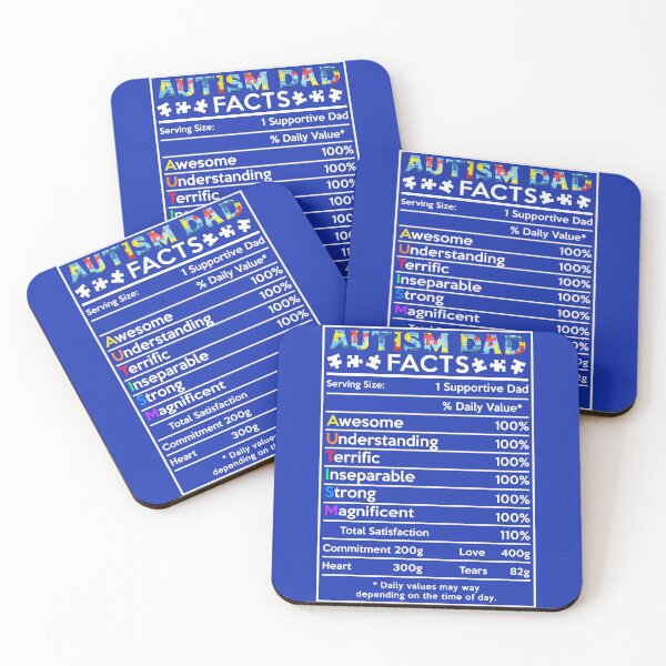 Item preview, Autism Dad Facts designed and sold by GoldenBuffalo79.