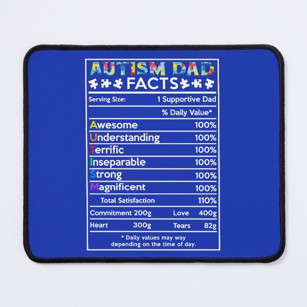 Item preview, Autism Dad Facts designed and sold by GoldenBuffalo79.