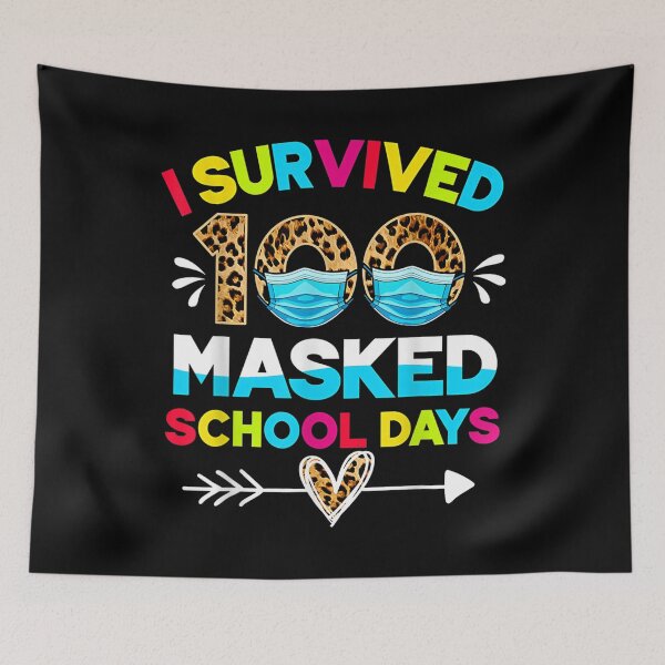 Item preview, I Survived 100 Masked School Days Funny 100th Day Of School  designed and sold by vergielx.