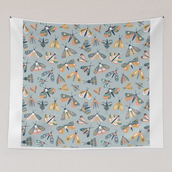 Item preview, Moths Pattern designed and sold by Yuliia Bahniuk.