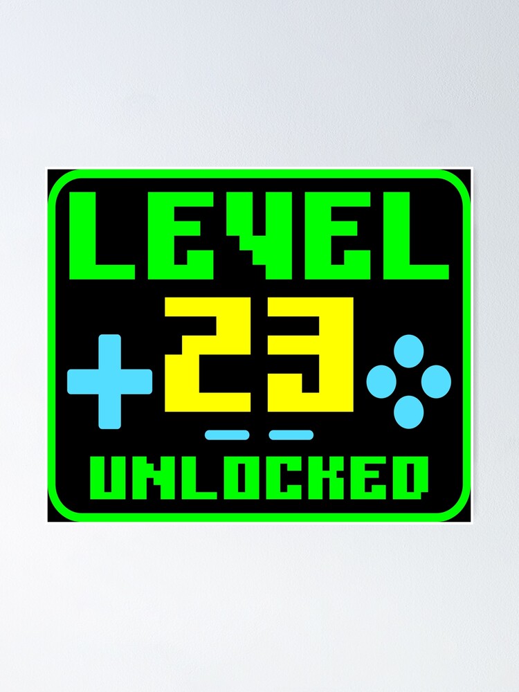 "Lustiges GamerZitat, GamerGeburtstag Level 23 freigeschaltet, Cooler