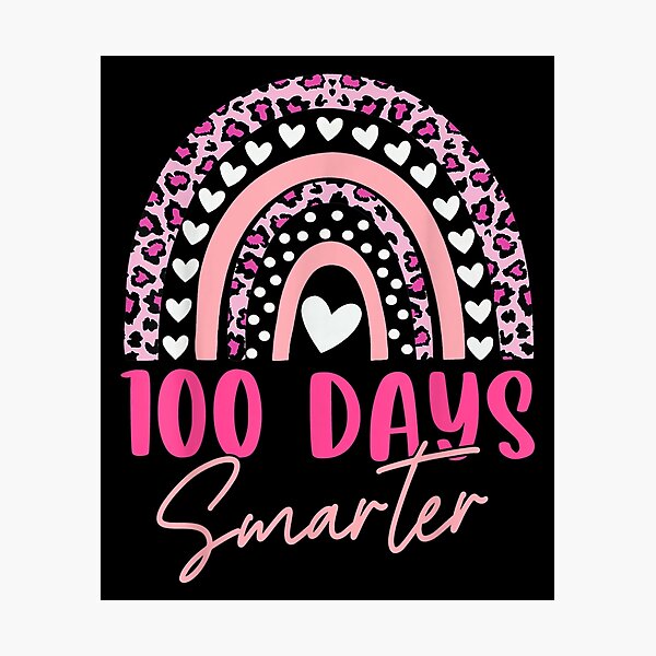 Item preview, 100 Days Smarter Happy 100th Day Of School Rainbow Leopard  designed and sold by vergielx.