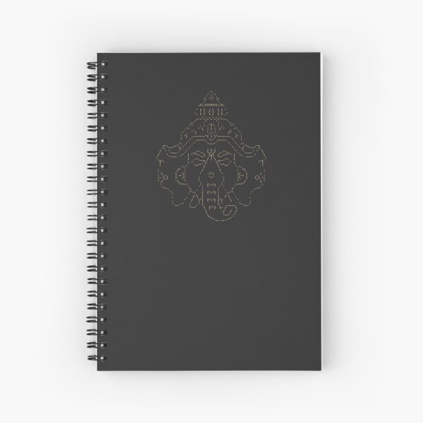 Ganesh Mask (White) Spiral Notebook