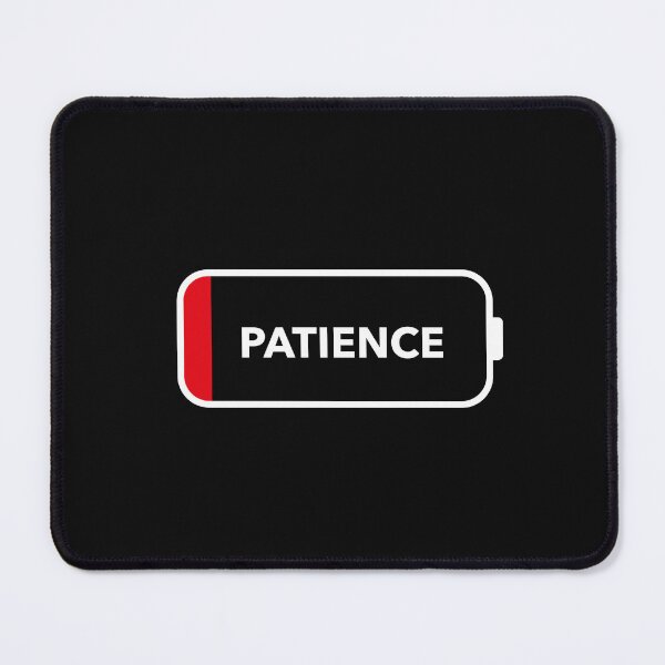 Item preview, No Patience Battery Style - White  designed and sold by tuapekkong2001.