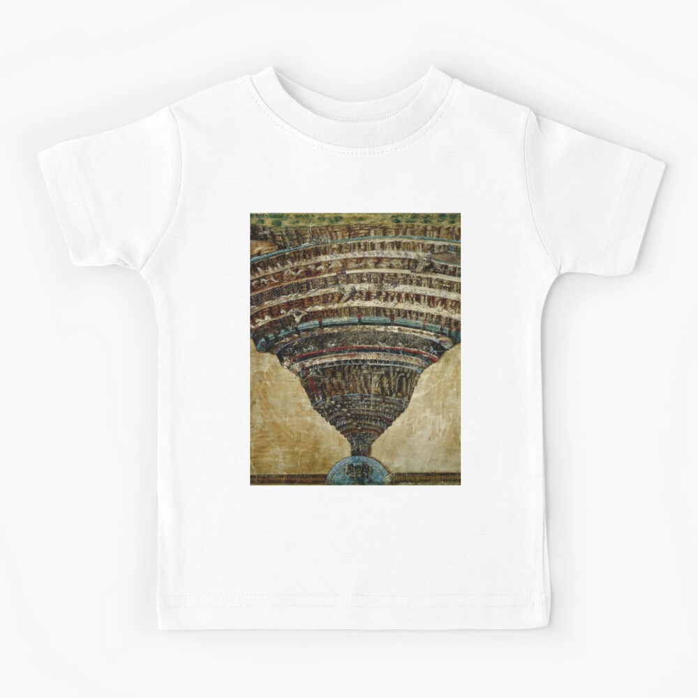 "Die Karte der Hölle von Sandro Botticelli" Kinder T-Shirt von