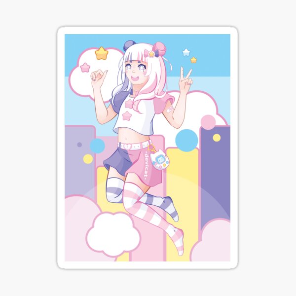 Item preview, CandiCat Jumping Girl • 2021 designed and sold by Devi Cat.